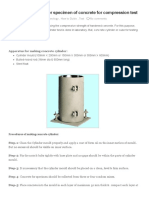 How to Make Cylinder Specimen of Concrete for Compression Test _ a Civil Engineer