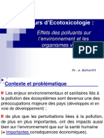 Cours Ecotoxicologie "BAE" 2013 2014