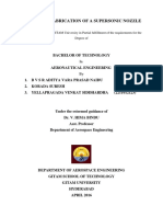 Design and Fabrication of a Supersonic Nozzle for Aeronautical Engineering Thesis