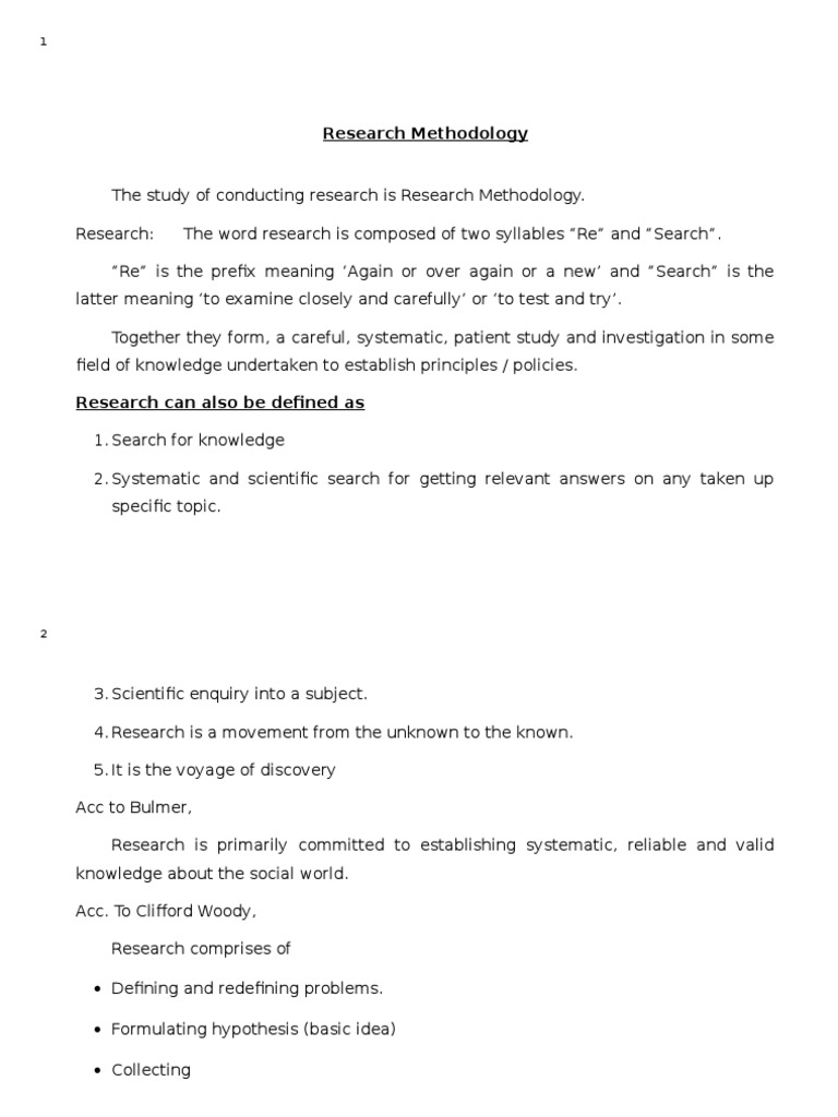 Understanding Research Methodology | PDF | Career & Growth | Science ...