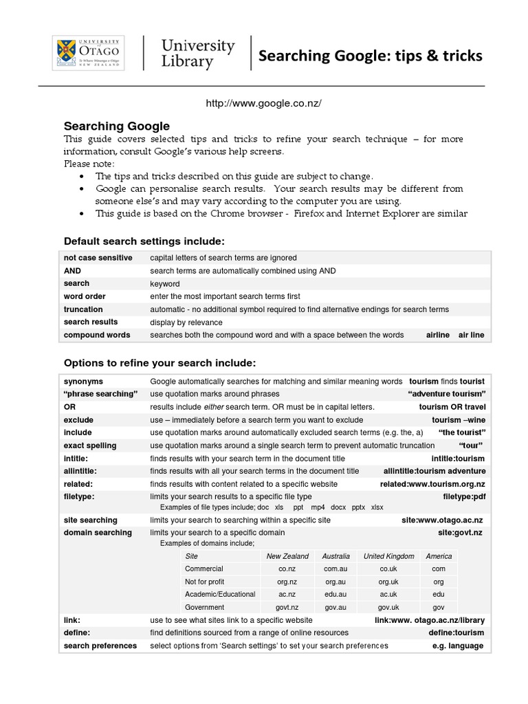 Google Searching PDF | PDF | Computers