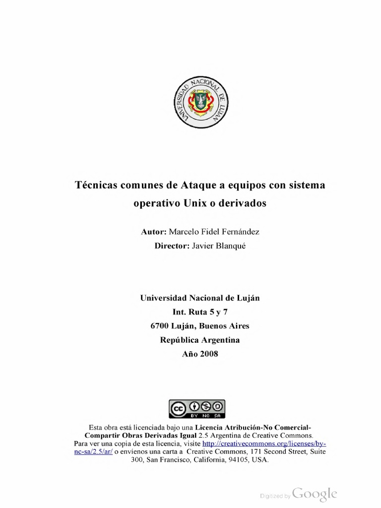 Tecnicas Comunes De Ataque A Unix Pdf Unix Software Libre