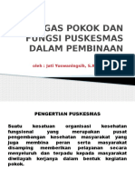 Tugas Pokok Dan Fungsi Puskesmas Dalam Pembinaan UKBM