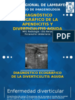 Diagnóstico Ecográfico de La Apendicitis y Diverticulitis Aguda