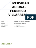 El Dinero y La Politca Monetaria