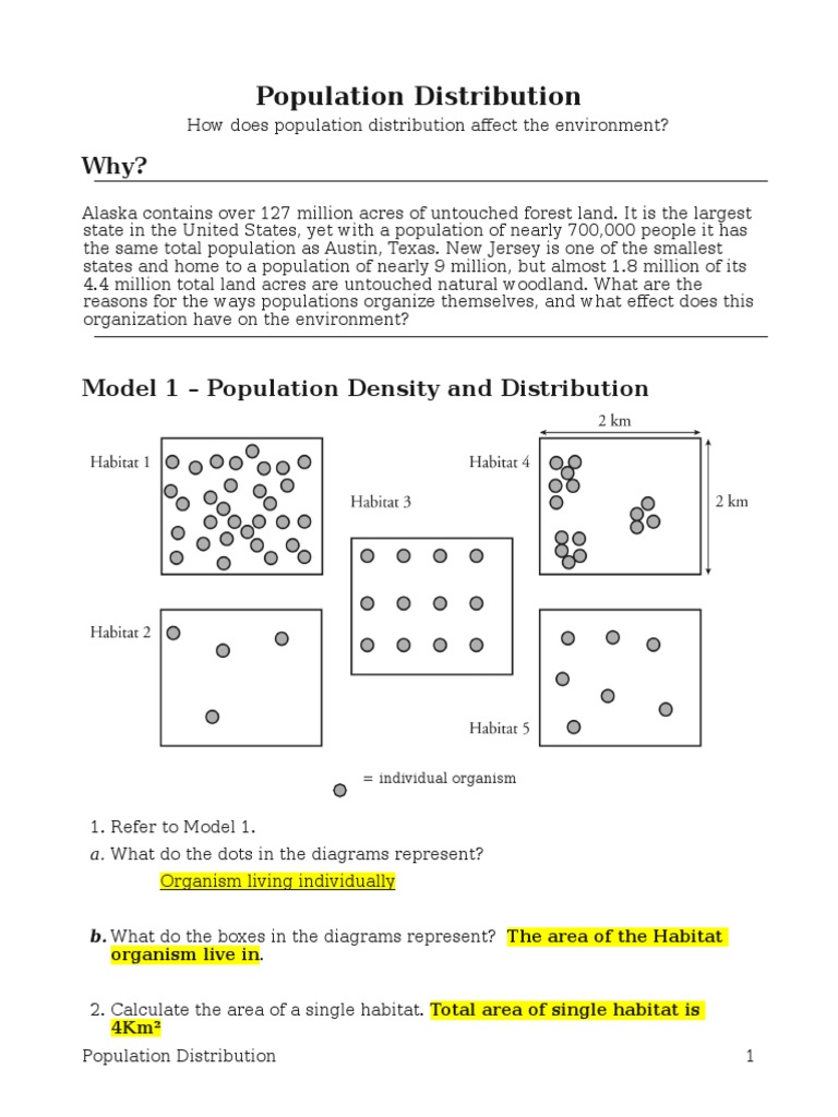 28 Population Distribution S Rennel Organisms Natural Environment