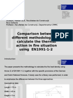 Comparison Between Different Methodologies To Calculate The Thermal Action in Fire Situation Using EN1991-1-2