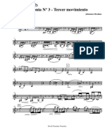 Brahms - Sinfonia 3 - Tercer Mov - Clarinete Sib PDF
