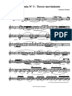 Brahms - Sinfonia 3 - Tercer Mov - Violin Parte Final Otro Violin PDF