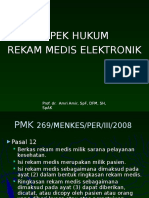 Aspek Hukum Rekam Medis Elektronik