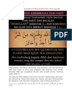 Doa Rasulullah Untuk Menyembuhkan Bagian Tubuh Yang Sakit