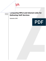 Comparing MPLS and Internet Links for Delivering VoIP Services