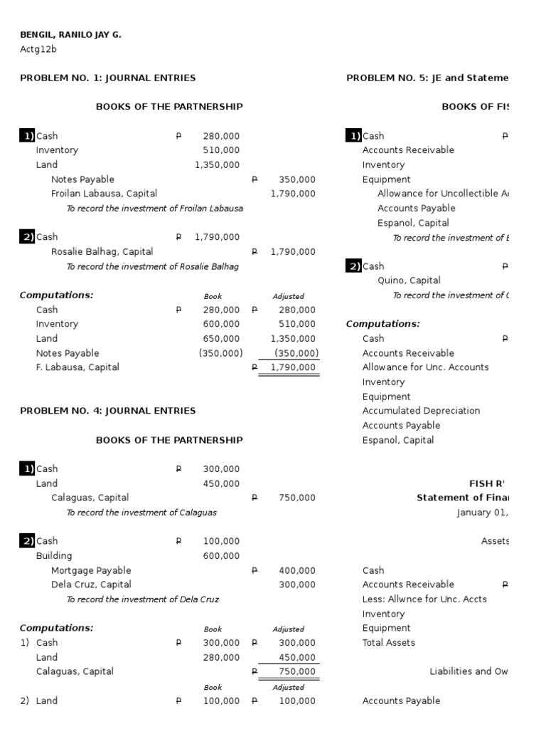 Basic Accounting Assignment | Balance Sheet | Financial Economics