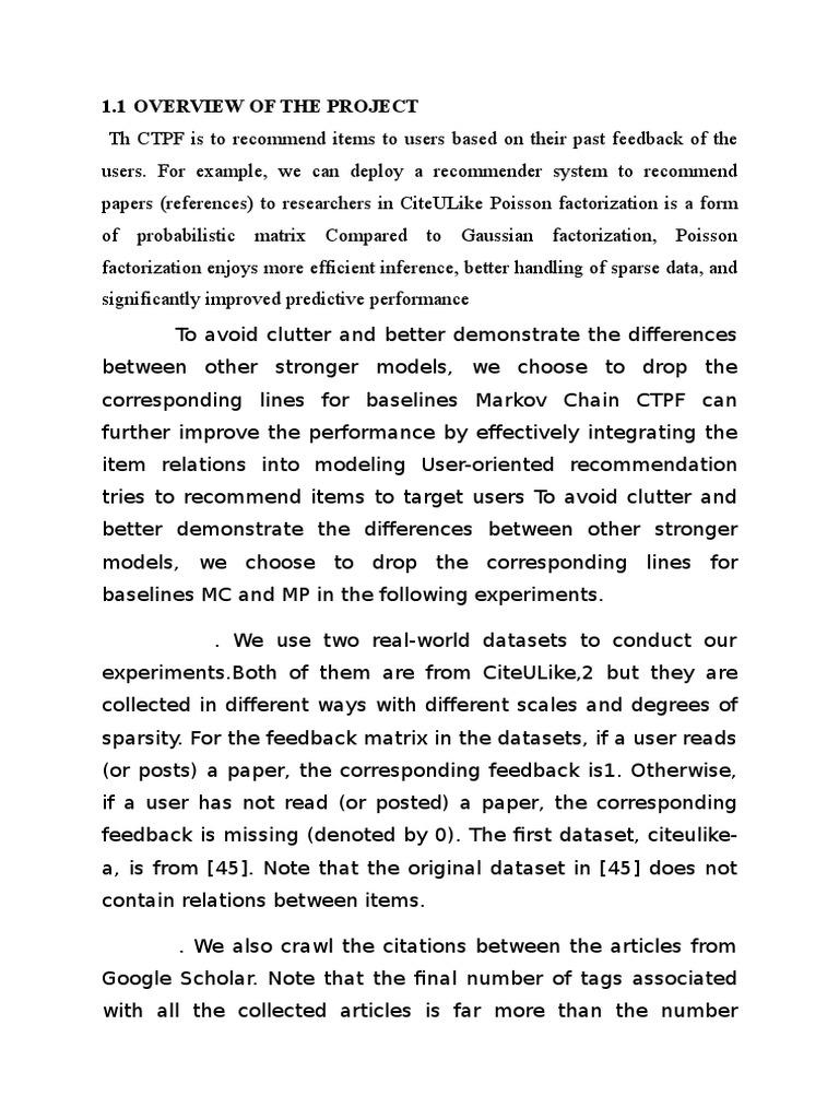 CTPF: Enhanced Recommender System | PDF