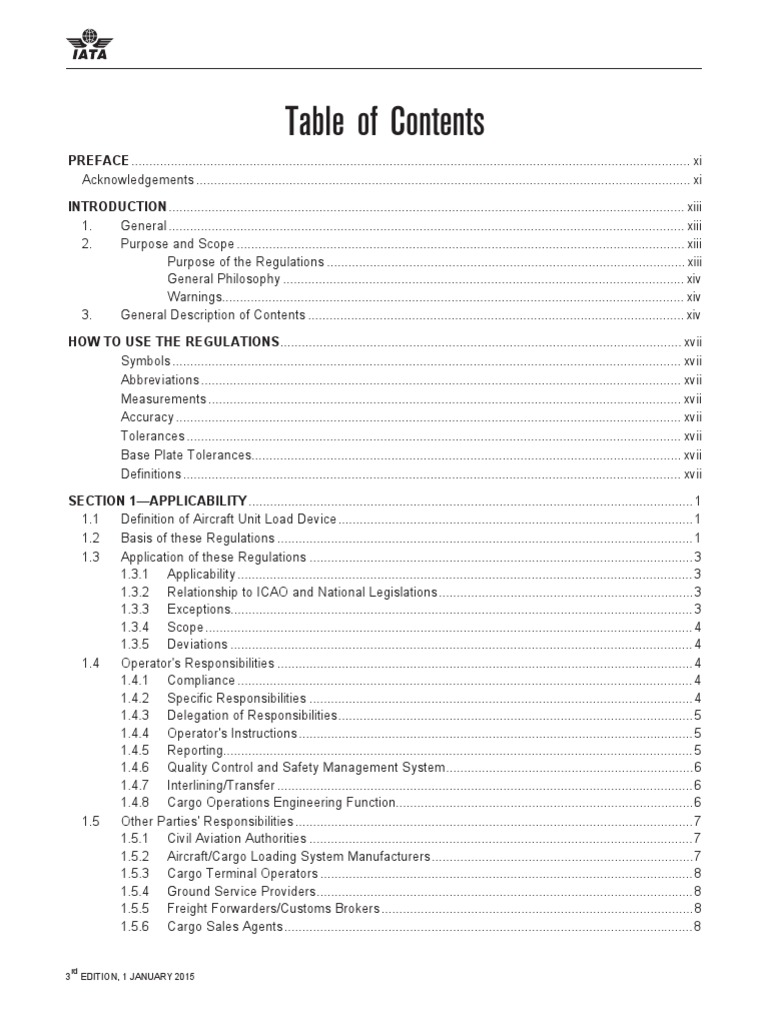 IATA TOC ULD Regulations PDF PDF Cargo Freight Transport