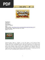Harvest Moon: Back to Nature Guide | PDF | Nature