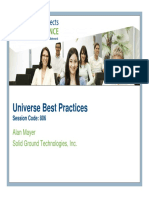 Universe Best Practices - SGT