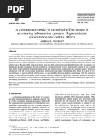 A Contingency Model of Perceived Effectiveness in Accountin