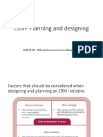 ERM-Planning and Designing: BFIN 31333 - Risk and Insurance Service Management