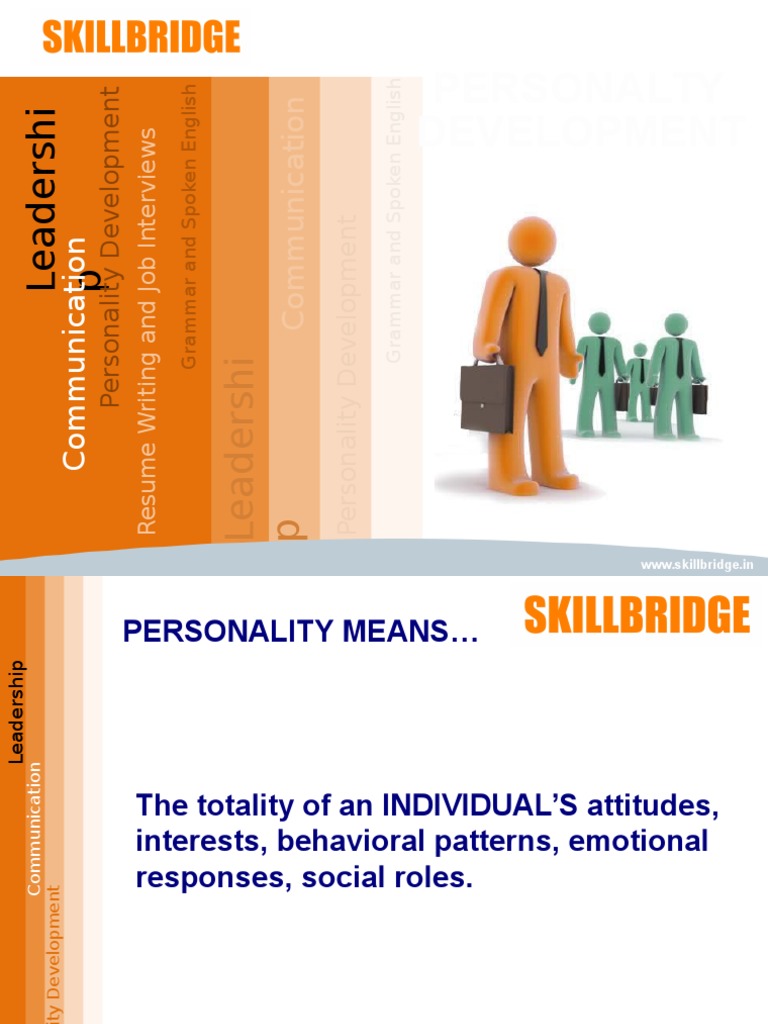 Personality development powerpoint presentation image
