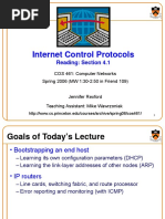 Internet Control Protocols: Reading: Section 4.1