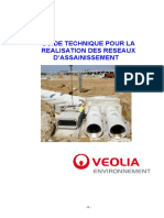 Guide Technique Pour La Realisation Des Reseaux Dassainissement Version 2012 Veolia