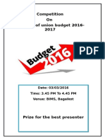 India Budget Impact 2016