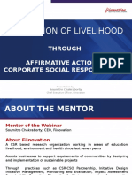Fiinovation Webinar on Affirmative Action and Livelihood
