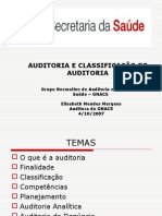 Auditoria e Classificação de Auditoria