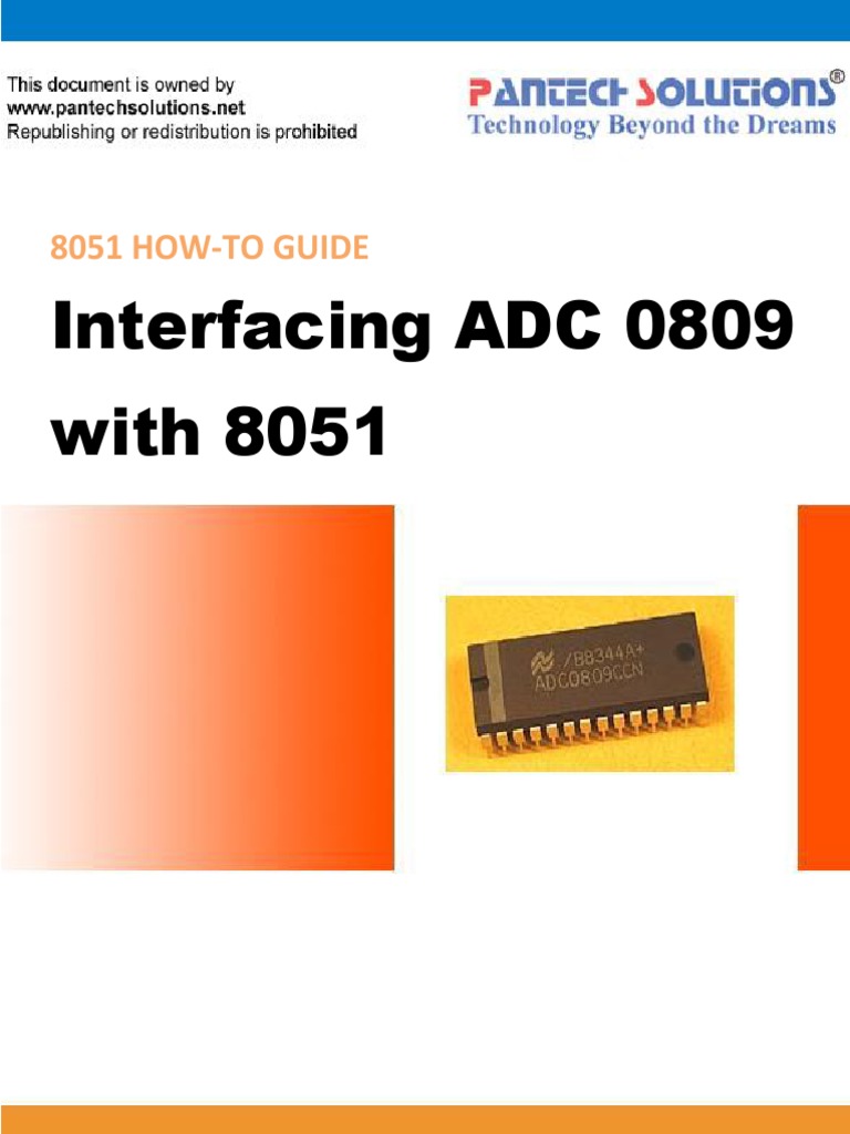 Interfacing ADC 0809 With 8051 Trainer Analog To Digital Converter