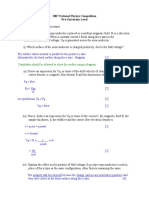 2007 National Physics Competition Pre-University Level: Candidates Should Be Allowed To Show The Surface Using A Diagram