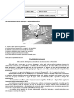 Avaliação 2 - Interpretação de Texto - TESTE - 9º Ano A PDF