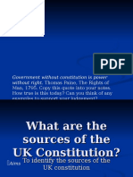 Sources of UK Constitution