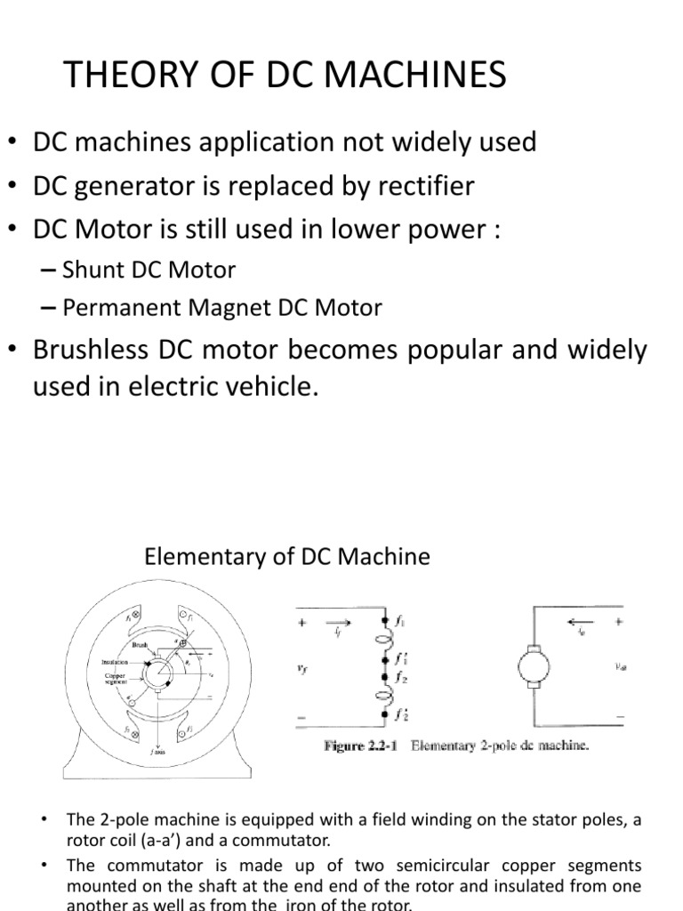 Theory of DC Machines PDF PDF Electric Motor Machines