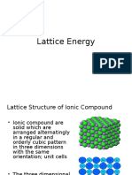 Lattice Energy