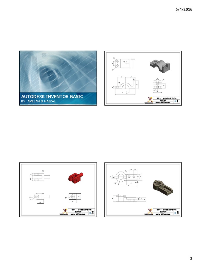 Autodesk Inventor Basic Guide | PDF