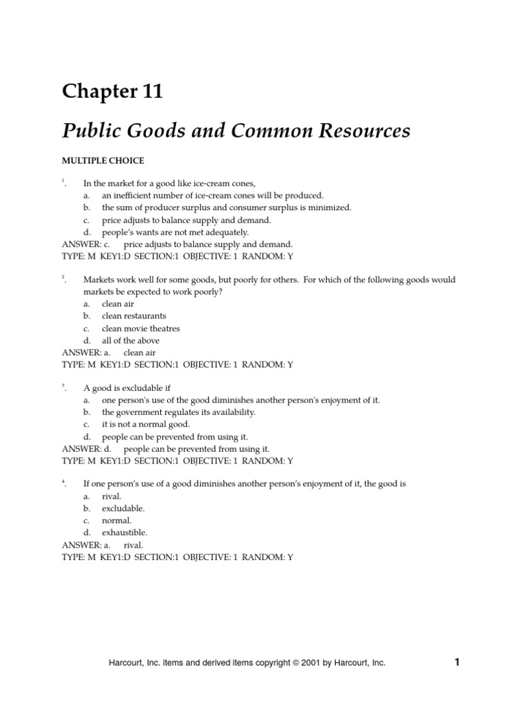 Chap 11 Pdf Public Good Externality