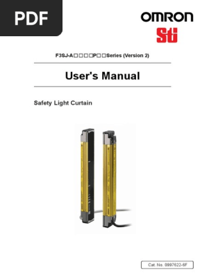 F3sj Safety Light Curtain Manual 2010 Ohmron Electrical