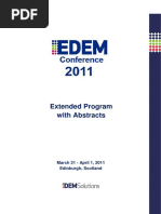 Extended Program EDEM Conference 2011 PDF