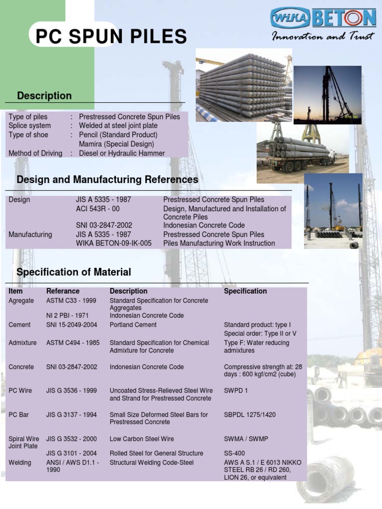Brosur WIKA PC Spun Piles Wika Beton PDF