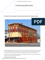 Indiana Psychologists Continuing Education Requirements