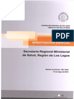 Informe Investigacion Especial 196-15 Seremi de Salud Sistema Abastecimiento Agua Isal Tac en Quemchi y Sector Yaldad en Quellon - Mayo 2015