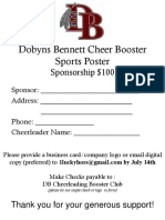 Cheer Poster Sponsor Form 2017
