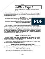 ASME 2A - 2B - Inch Thread Calculator