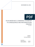 Ccs Proposal _fdi in Indian b2c E-commerce_chaitanya&Sridhar