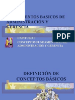 Fundamentos Basicos Administración y Gerencia