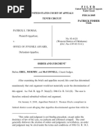 Thomas v. Office of J. Affairs, 10th Cir. (2005)
