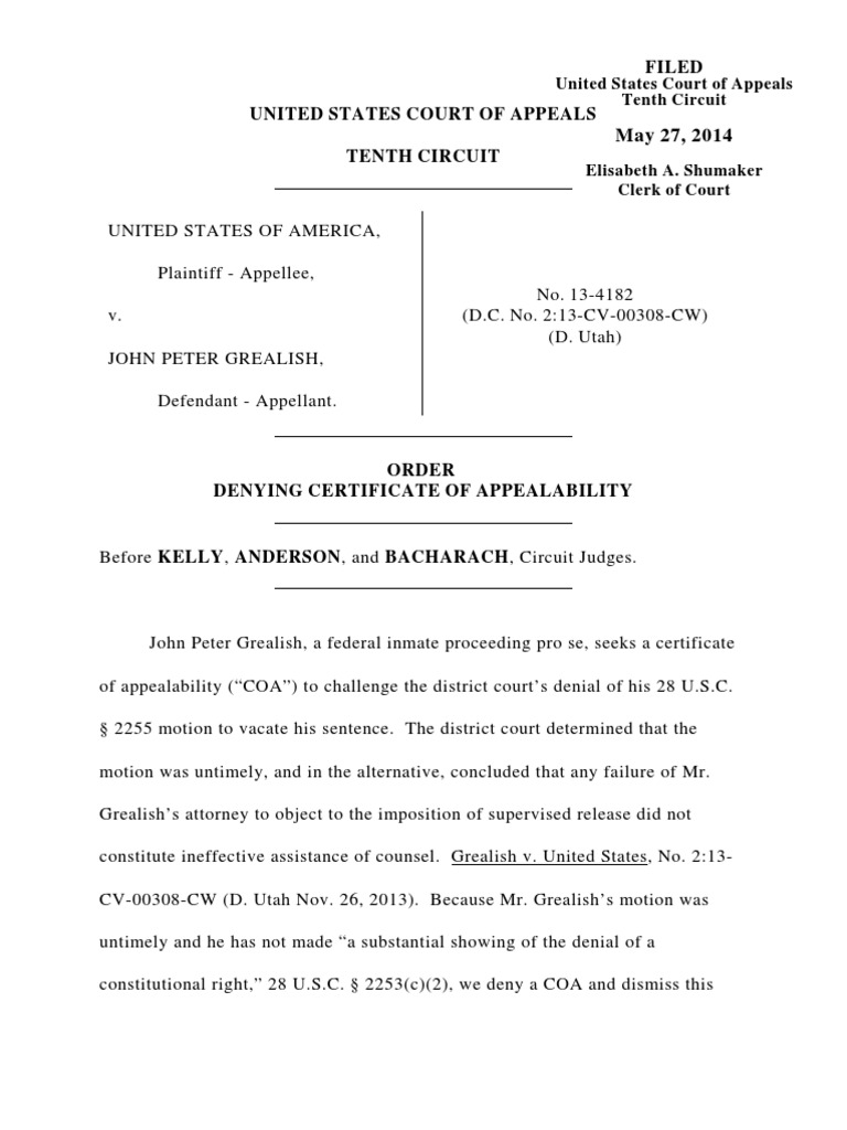 United States Court of Appeals Tenth Circuit PDF United States