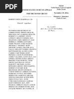 Marshall v. WY Department of Corrections, 10th Cir. (2014)