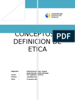 Conceptos y Definicion de Etica